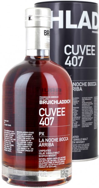 Виски Bruichladdich, "Cuvee 407" PX, 21 Years Old, in tube, 0.7 л