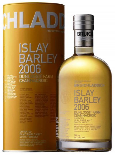 Виски Bruichladdich, "Islay Barley" Dunlossit Farm, 2006, in tube, 0.7 л