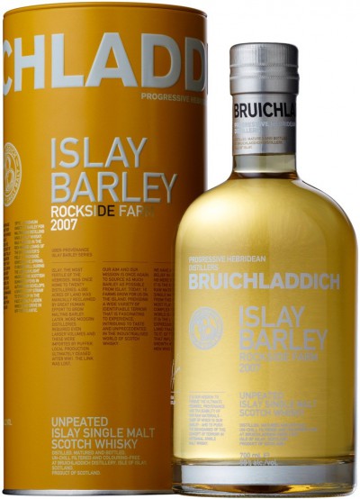 Виски Bruichladdich, "Islay Barley" Rockside Farm, 2007, in tube, 0.7 л