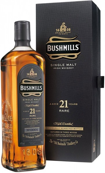 Виски "Bushmills" 21 Years Old, gift box, 0.7 л