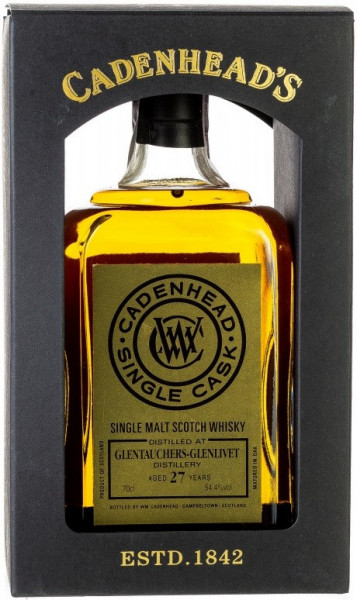 Виски Cadenhead, "Glentauchers" 27 Years Old, 1990, gift box, 0.7 л