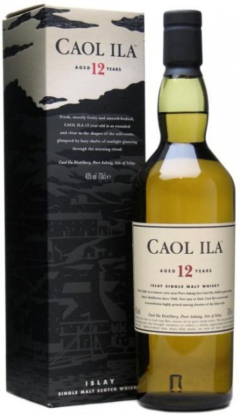 Виски Caol Ila malt 12 years old, with box, 0.75 л