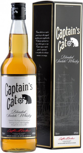 Виски "Captain's Cat", 3 Years Old, gift box, 0.7 л