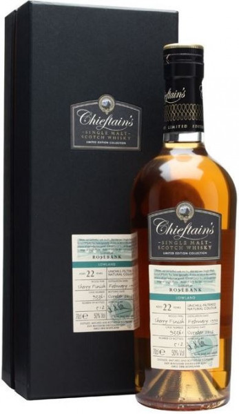 Виски "Chieftain's" Rosebank 22 Years Old, 1990, gift box, 0.7 л