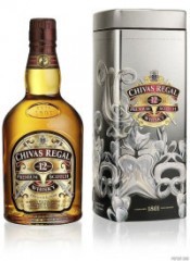Виски Chivas Regal 12 years old, with New Year metal box, 0.75 л
