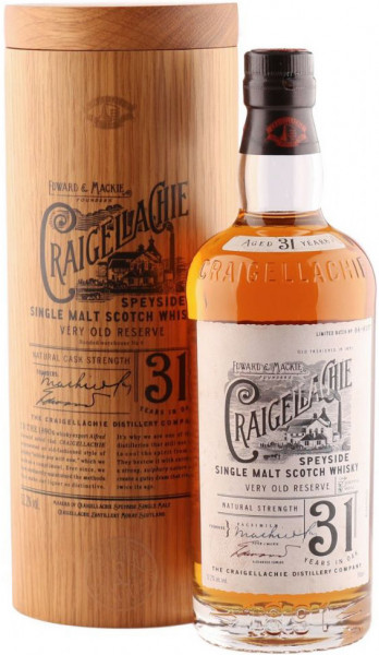 Виски "Craigellachie" 31 Years Old, in wooden tube, 0.7 л