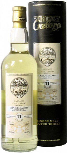 Виски "Craigellachie Galore" 11 Years Old , 1999, Speyside, gift tube, 0.7 л