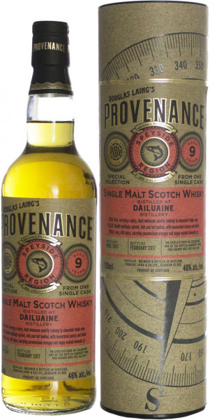Виски Dailuaine "Provenance" 9 Years Old, in tube, 0.7 л