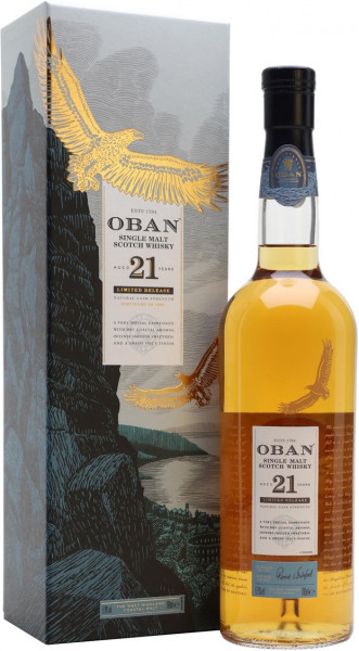 Виски Diageo, "Oban" 21 Year Old, gift box, 0.7 л