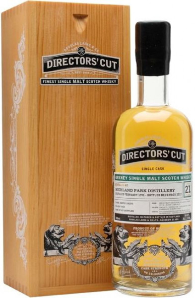 Виски Douglas Laing, "Directors' Cut" Highland Park 21 Years Old (54,8%), 1991, wooden box, 0.7 л