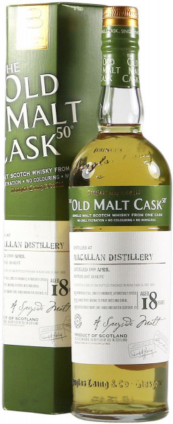 Виски Douglas Laing, "Old Malt Cask" Macallan 18 Years Old, 1989, gift box, 0.7 л