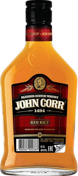 Виски "Джон Корр" Красный Килт, 0.25 л