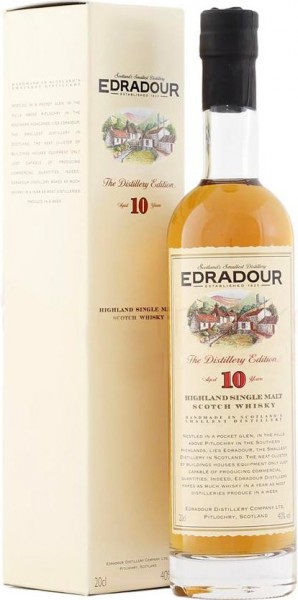 Виски Edradour 10 Years Old, gift box, 0.2 л