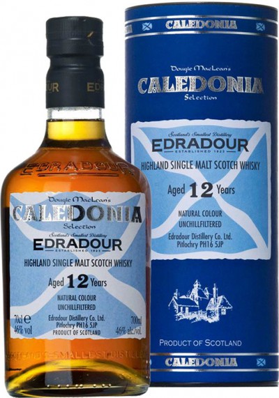 Виски Edradour Caledonia 12 years old, In Tube, 0.7 л