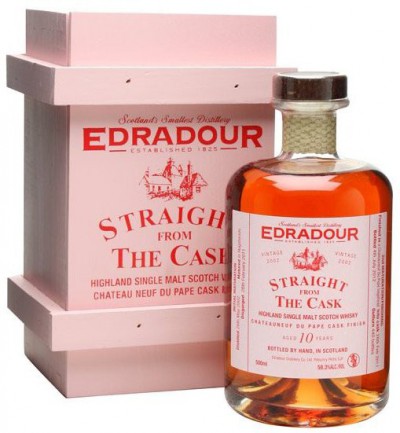 Виски Edradour, Chateauneuf-du-Pape Cask Finish, 10 Years, 2002 (57.5%), gift box, 0.5 л