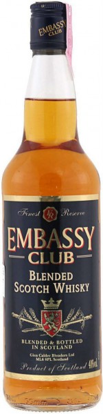 Виски "Embassy Club" 3 Years Old, 0.5 л