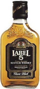 Виски Finest Blended Scotch Whisky "Label 5", 0.2 л