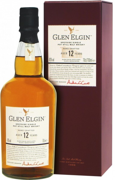 Виски Glen Elgin Malt 12 years old, with box, 0.75 л