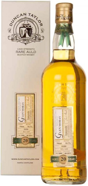 Виски "Glen Moray" 20 Years Old (53,7%), "Rare Auld", 1990, gift box, 0.7 л