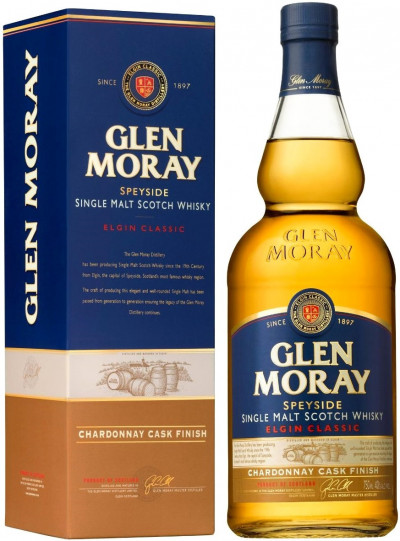 Виски "Glen Moray" Elgin Classic Chardonnay Cask Finish, gift box, 0.7 л