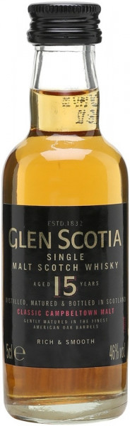 Виски "Glen Scotia" 15 Years Old, 50 мл