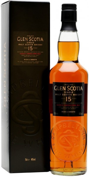 Виски "Glen Scotia" 15 Years Old, gift box, 0.7 л