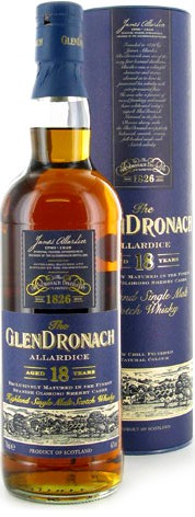 Виски Glendronach "Allardice" 18 years old, in tube, 0.7 л
