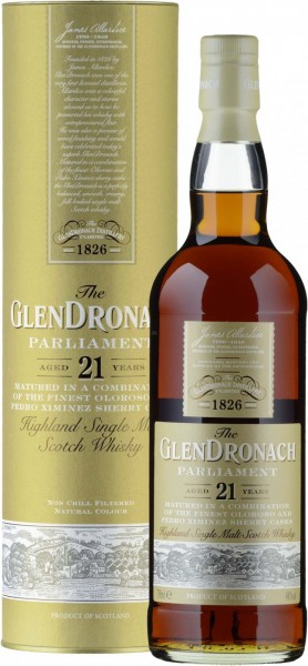 Виски Glendronach, "Parliament" 21 Years Old, in tube, 0.7 л
