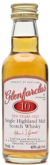 Виски Glenfarclas 10 years, 50 мл