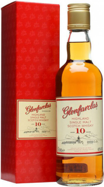 Виски "Glenfarclas" 10 years, gift box, 0.2 л