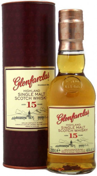 Виски "Glenfarclas" 15 years, in tube, 0.2 л