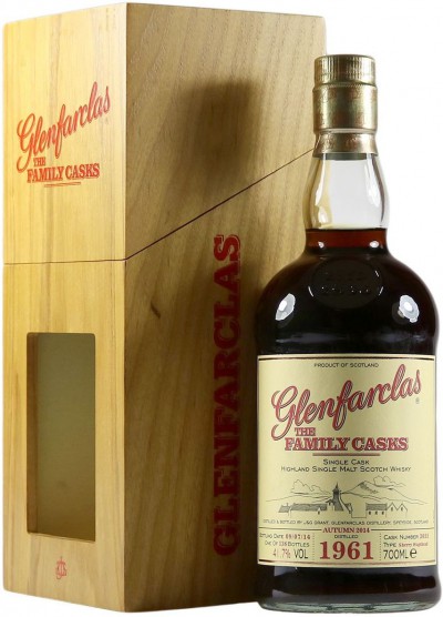 Виски Glenfarclas 1961 "Family Casks" (41,7%), wooden box, 0.7 л