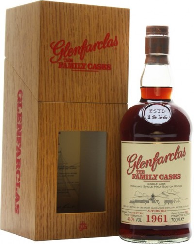 Виски Glenfarclas 1961 Family Casks, in wooden box, 0.7 л