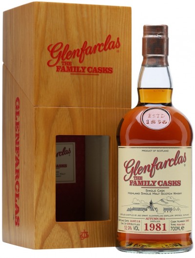 Виски Glenfarclas 1981 Family Casks (52,9%), in gift box, 0.7 л