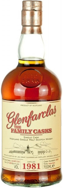 Виски Glenfarclas 1981 "Family Casks" (54,6%), 0.7 л