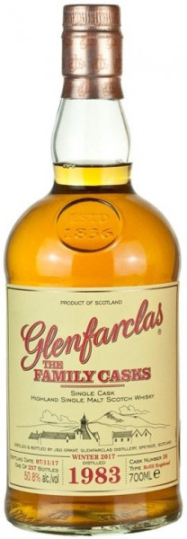Виски Glenfarclas 1983 "Family Casks" (50,8%), 0.7 л