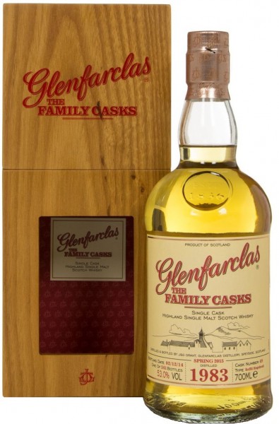 Виски Glenfarclas 1983 "Family Casks" (53%), in gift box, 0.7 л
