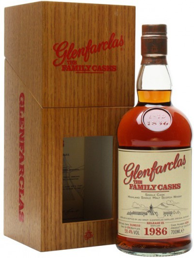 Виски Glenfarclas 1986 Family Casks, in wooden box, 0.7 л