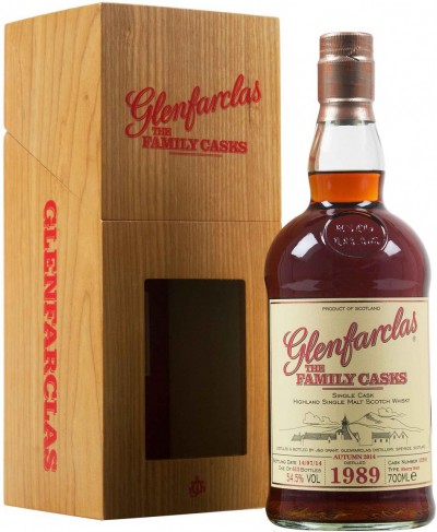 Виски Glenfarclas 1989 Family Casks (54.5%), in gift box, 0.7 л