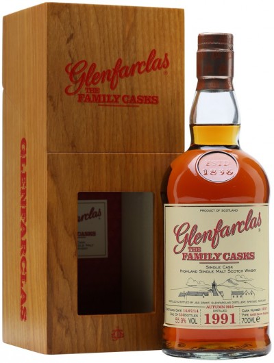 Виски Glenfarclas 1991 Family Casks, in gift box, 0.7 л