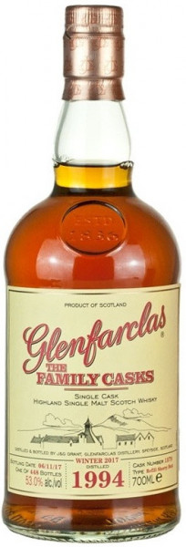 Виски Glenfarclas 1994 "Family Casks" (53%), 0.7 л