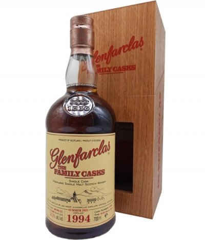 Виски Glenfarclas 1994 "Family Casks" (54,3%), in wooden box, 0.7 л