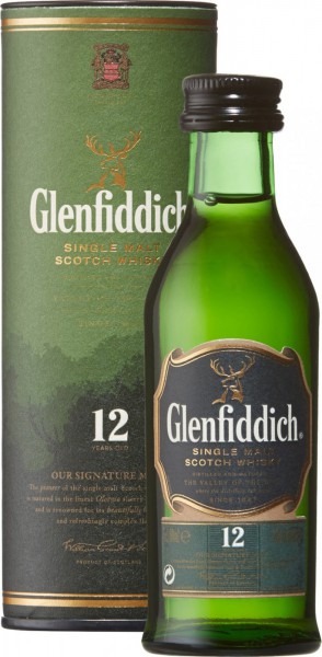 Виски "Glenfiddich" 12 Years Old, in tube, 50 мл