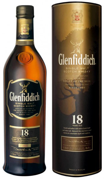 Виски Glenfiddich 18 Years Old, in tube, 0.5 л
