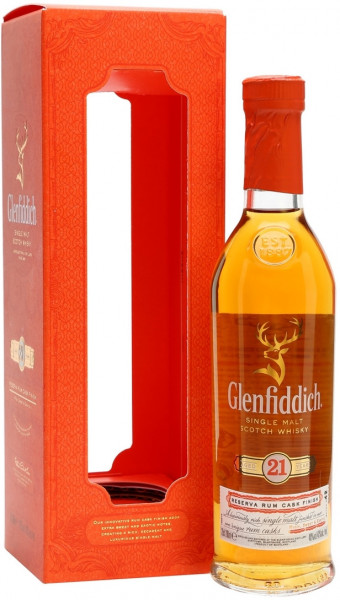 Виски "Glenfiddich" 21 Years Old, gift box, 0.2 л
