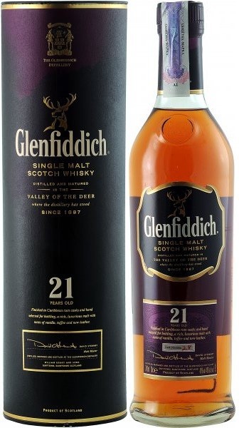 Виски Glenfiddich 21 Years Old, in tube, 0.7 л