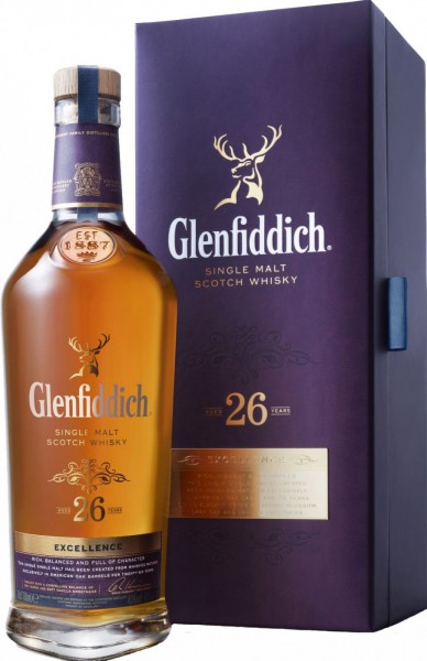 Виски Glenfiddich "Excellence" 26 Years Old, gift box, 0.7 л