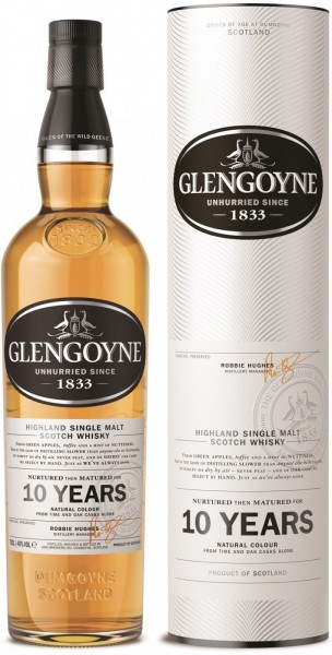 Виски Glengoyne 10 Years Old, in tube, 0.7 л