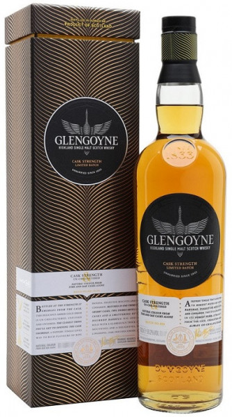 Виски "Glengoyne" Cask Strength Batch 8 (59,2%), in tube, 0.7 л