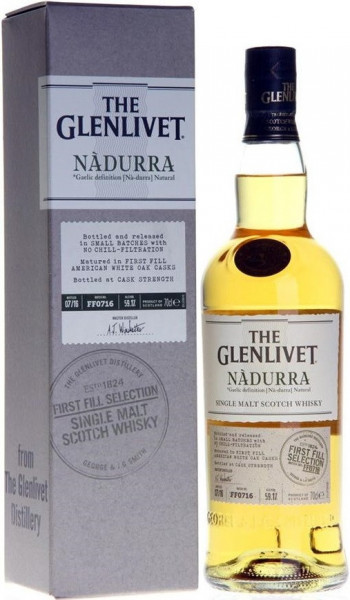 Виски Glenlivet, "Nadurra" First Fill Selection (59,1%), gift box, 0.7 л